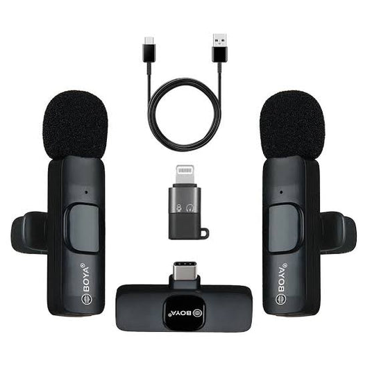 2in one BOYA Model: BY-MW13 Type: Wireless Live Microphone