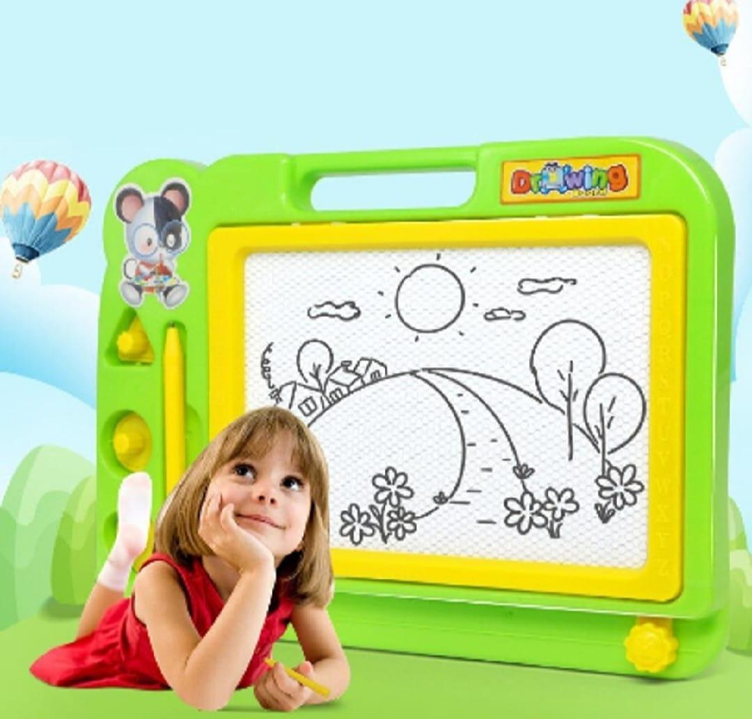 Magnetic Drawing Board for Kids Green Travel