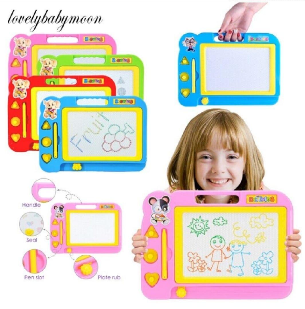 Magnetic Drawing Board for Kids Green Travel