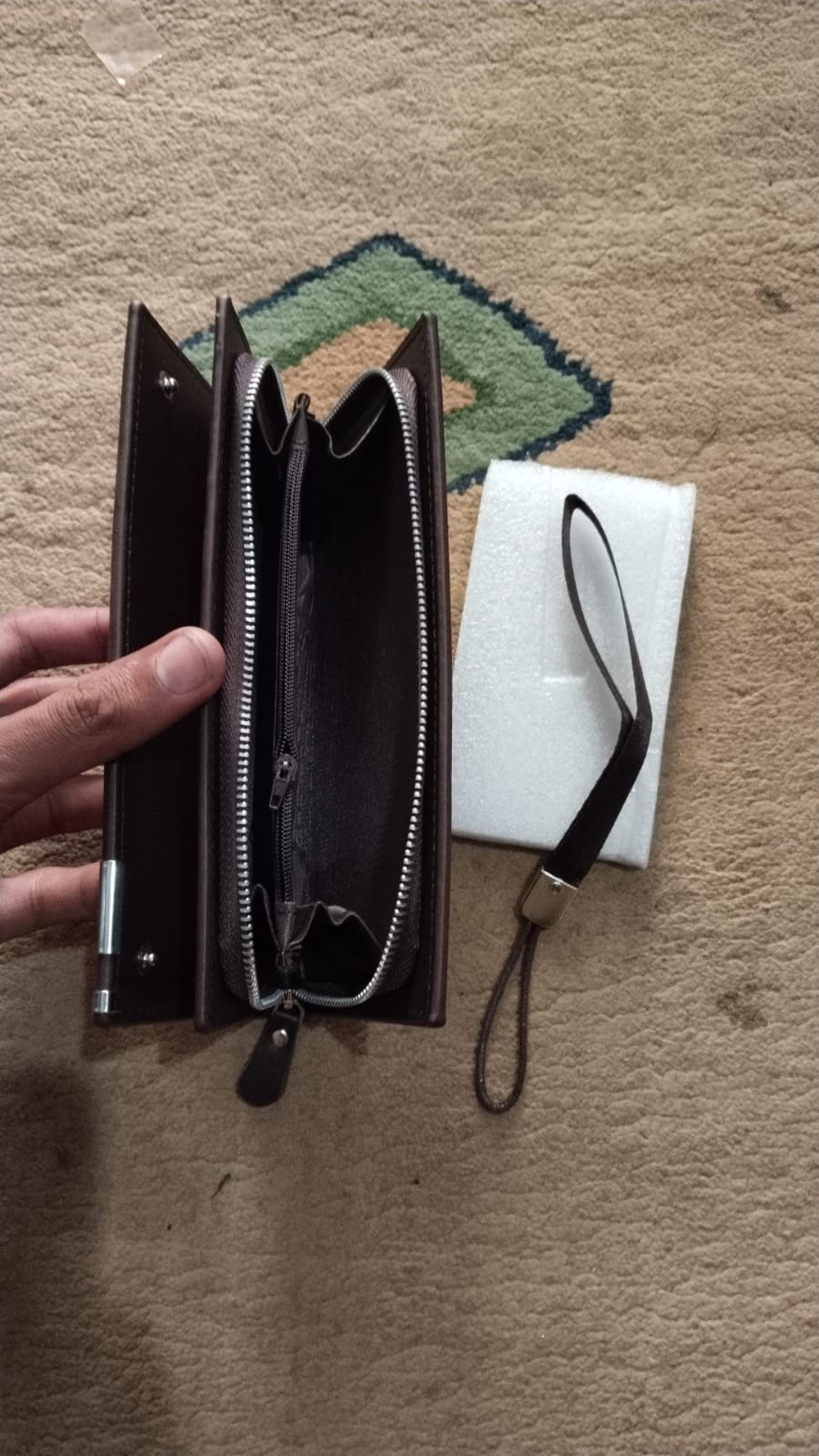 Balebaily Long Wallet Slim Multi Pocket PU Leather Design | Black