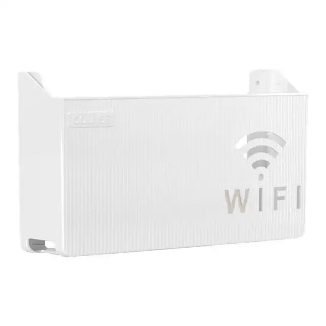 Router Storage Box Wall-mounted Plastic Cable Power Bracket Box Home Decoration Wireless Router Wifi Decoration,