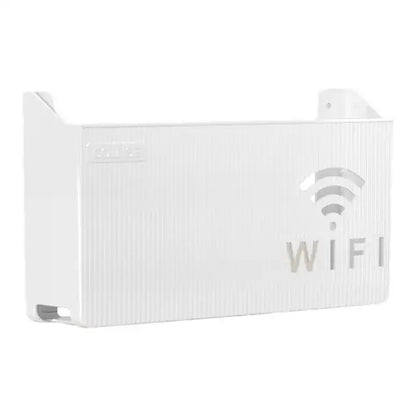 Router Storage Box Wall-mounted Plastic Cable Power Bracket Box Home Decoration Wireless Router Wifi Decoration,
