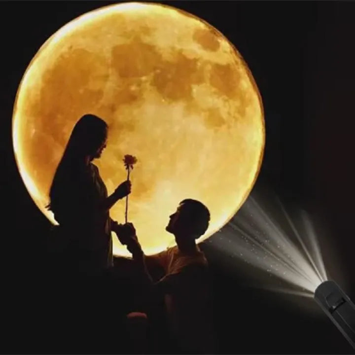 USB Moon & Earth Projector Light with 6 lens & Flexible Gooseneck & Interchangeable Film Slides
