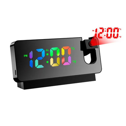 Projection Alarm Clock with Temp & Humidity Display