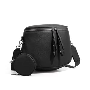Plaid Shell-Shaped Crossbody Bag